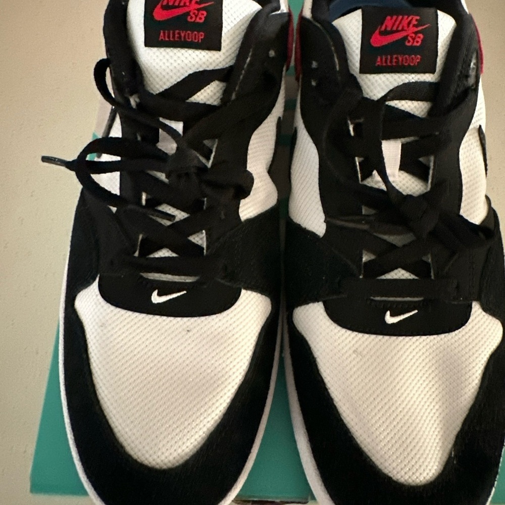 Nike SB Alleyoop Chicago Black Toe Red White Skate Sneakers CJ0882-102 Mens 14